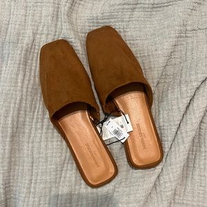 Soft Faux Suede Mule